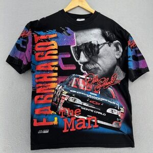 1997 Dale Earnhardt The Man Born To Run Nascar Racing T Shirt Chase Nascar L VTG